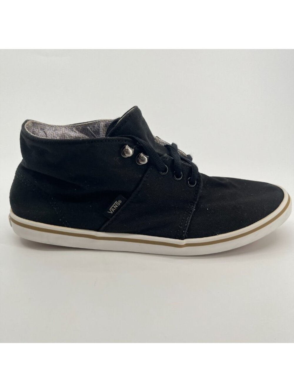 Vans Camryn Slim Womens Size 8 Black White Athletic Skateboard Shoes Sneakers
